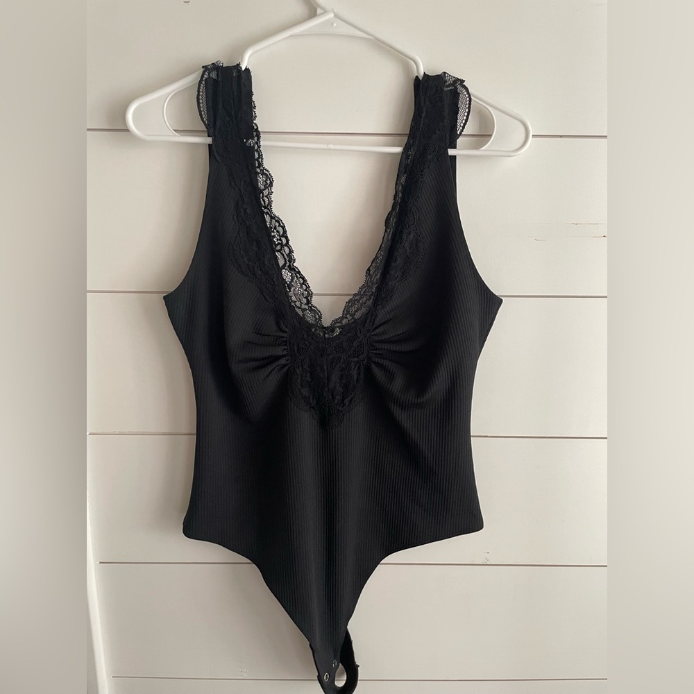 Free people lace body suit, size L